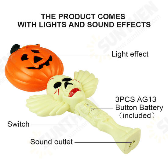 Halloween Pumpkin Glow Stick Ghost Light Decoration Toys Party Home Decor