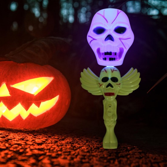 Halloween Pumpkin Glow Stick Ghost Purple Light Decoration Toys Party Home Decor