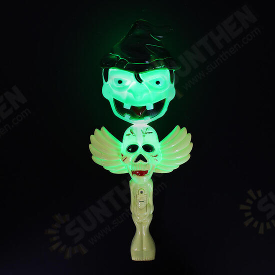 Halloween Pumpkin Glow Stick Ghost Green Light Decoration Toys Party Home Decor