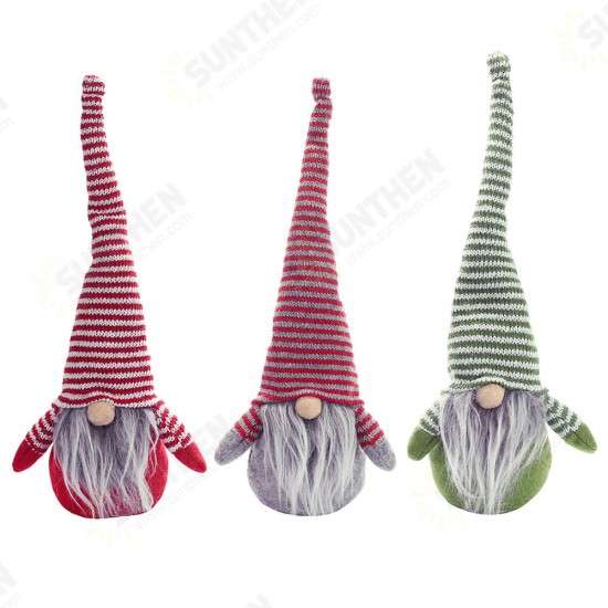 Non-Woven Hat With Long Legs Handmade Gnome Santa Christmas Figurines Ornament Decorations Toys