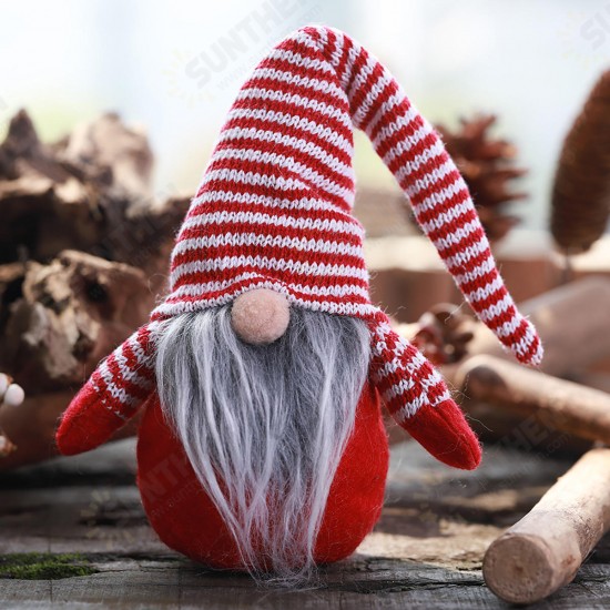 Non-Woven Hat With Long Legs Handmade Gnome Santa Christmas Figurines Ornament Decorations Toys