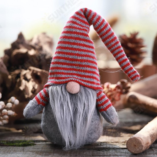 Non-Woven Hat With Long Legs Handmade Gnome Santa Christmas Figurines Ornament Decorations Toys