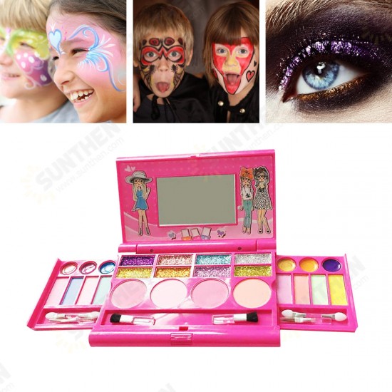 Princess Makeup Set For Kids Cosmetic Girls Kit Miniature Eyeshadow Lip Gloss Blushes Beauty Decoration Toys