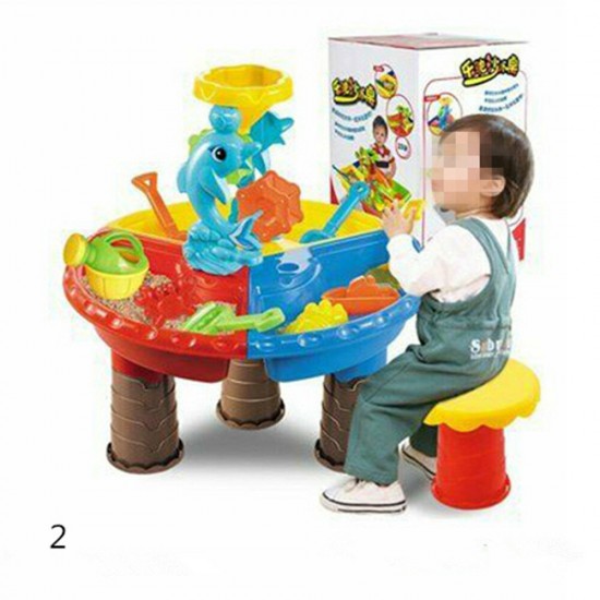 Sand And Water Table Sandpit Indoor Outdoor Beach Kids Children Play Toy Set