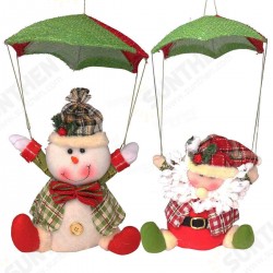 Santa Claus Snowman In Parachute Christmas Xmas Tree Hanging Home Decor Ornament