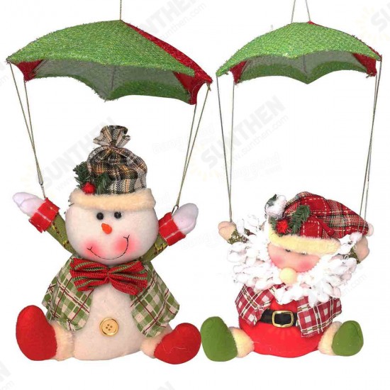 Santa Claus Snowman In Parachute Christmas Xmas Tree Hanging Home Decor Ornament