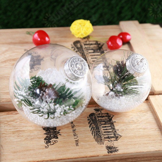 Super Clear Plastic Balls DIY Christmas Trees Hanging Bauble Decoration Toys