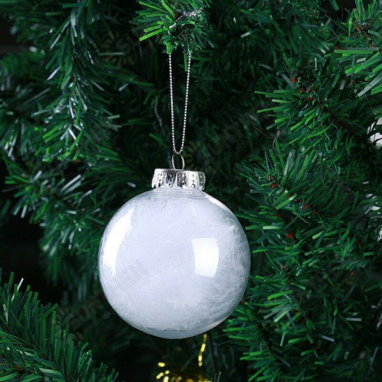 Super Clear Plastic Balls DIY Christmas Trees Hanging Bauble Decoration Toys