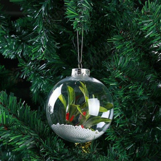 Super Clear Plastic Balls DIY Christmas Trees Hanging Bauble Decoration Toys Super Clear Plastic Balls DIY Christmas Trees Hanging Bauble Decoration Toys
