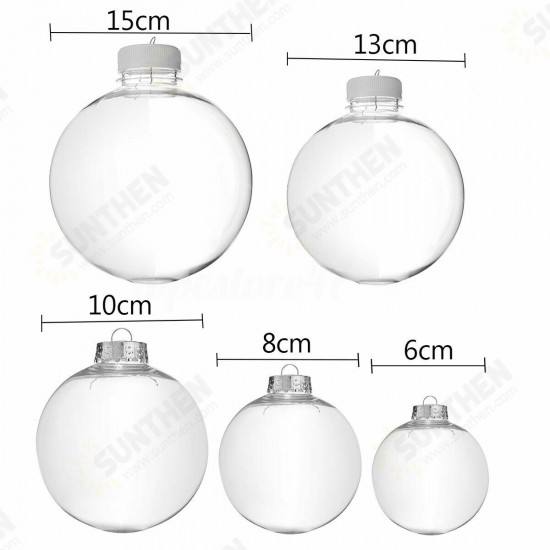 Super Clear Plastic Balls DIY Christmas Trees Hanging Bauble Decoration Toys