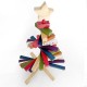 Turn Striped Christmas Tree Wood Ornaments Creative Gifts Decoration Toys