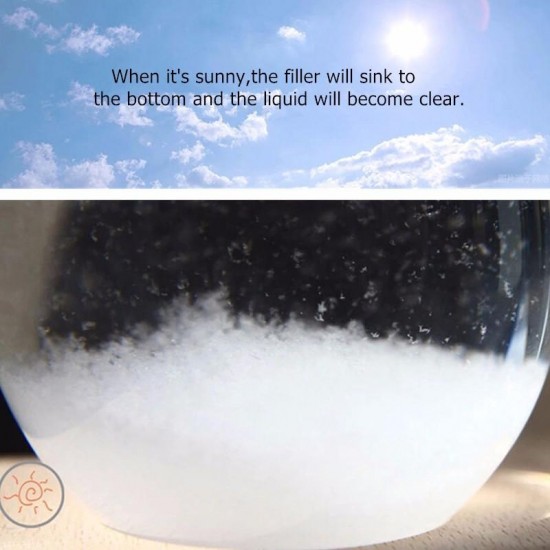 Weather Forecast Crystal Storm Glass Home Decor Christmas Gift