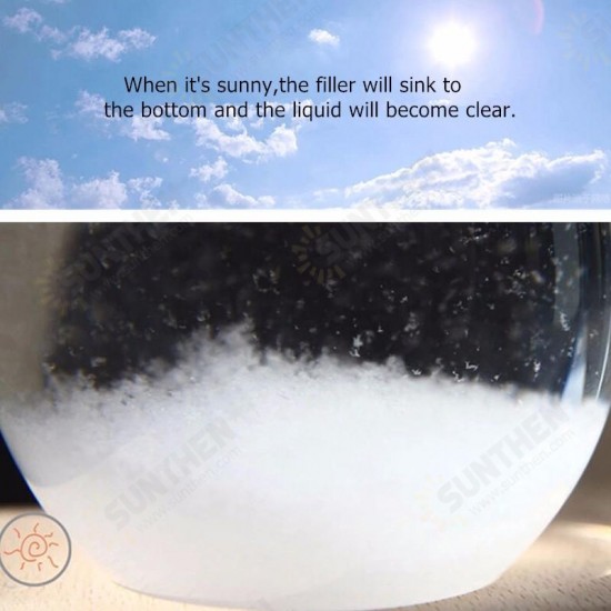 Weather Forecast Crystal Storm Glass Home Decor Christmas Gift Weather Forecast Crystal Storm Glass Home Decor Christmas Gift