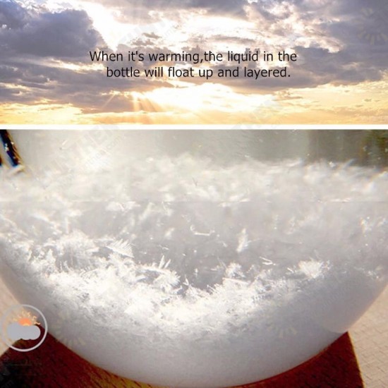 Weather Forecast Crystal Storm Glass Home Decor Christmas Gift Weather Forecast Crystal Storm Glass Home Decor Christmas Gift