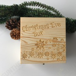 Wooden Christmas Eve Gift Box Decoration Box Toys