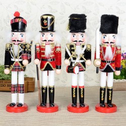 Wooden Nutcracker Doll Soldier Vintage Handcraft Decoration Christmas Gifts Wooden Nutcracker Doll Soldier Vintage Handcraft Decoration Christmas Gifts