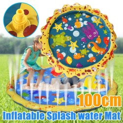 Yellow Lace Inflatable Water Spray Cushion Inflatable Toy Lawn Beach Game Toys Yellow Lace Inflatable Water Spray Cushion Inflatable Toy Lawn Beach Game Toys