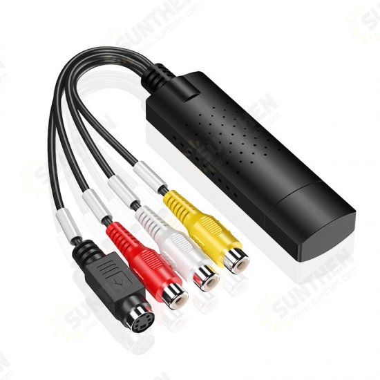 1080P Video Audio Capture Card USB 2.0 Video Adapter AV Signal Capture Cable for DVD Settop Box Camera Camcorder