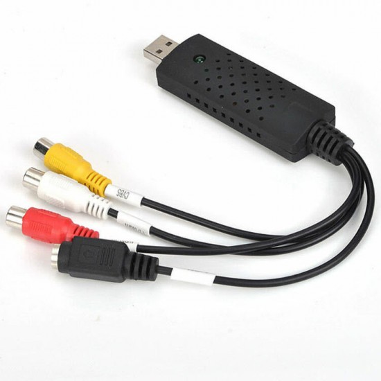 1080P Video Audio Capture Card USB 2.0 Video Adapter AV Signal Capture Cable for DVD Settop Box Camera Camcorder
