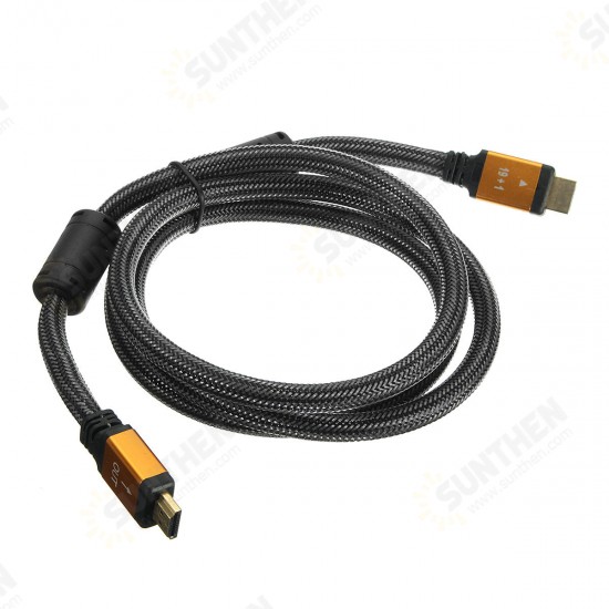 1.5M 3D-Orange HD Cable Lead V2.0 Gold High Speed for HDTV Ultra Hd HD 2160p 4K