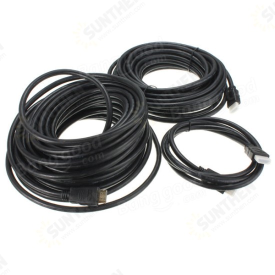 1.5m 3m 5m 10m 15m Gold 1080P HD Cable Lead Smart HD TV HDTV 3D 1.4V