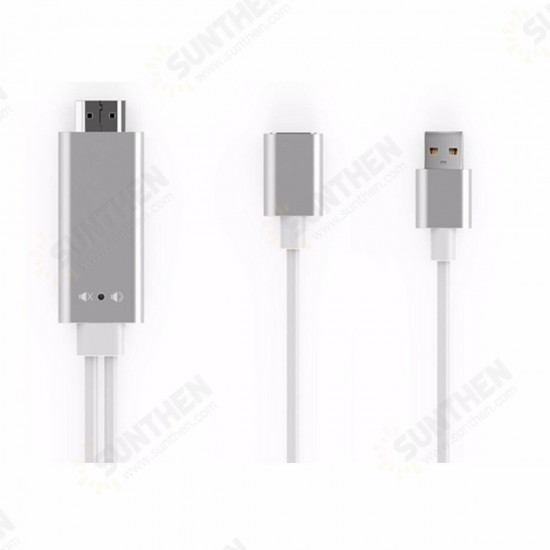 3 In 1 HDMI 1080P HD Cable Dongle Lightning/USB/TYPE-C Adapter For Android IOS