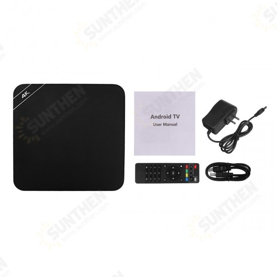 4K Android TV Box 4G64G RK3228 HD 3D Smart TV Box 2.4G WiFi Home Remote Control Google Play Media Player Set Top Box