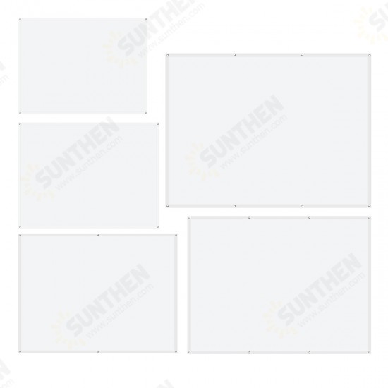 60 72 84 100 120 Inch 4 : 3 White High Brightness Reflective Projector Screen Cloth Foldable Fabric Cloth for Indoor Outdoor Movie 60 72 84 100 120 Inch 4 : 3 White High Brightness Reflective Projector Screen Cloth Foldable Fabric Cloth for Indoor Outdoor Movie