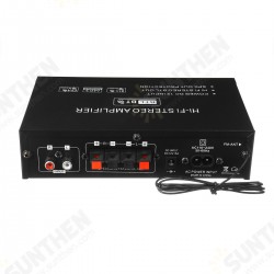 AK35 2x30W Digital HIFI Power Amplifier bluetooth 5.0 USB FM TF Card Stereo Home Theater Car Audio 110V 220V AMP with Remote Control AK35 2x30W Digital HIFI Power Amplifier bluetooth 5.0 USB FM TF Card Stereo Home Theater Car Audio 110V 220V AMP with Remote Control