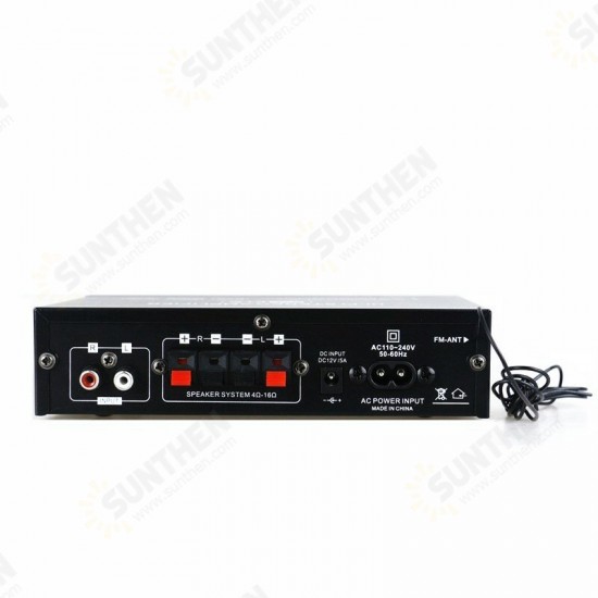 AK35 2x30W Digital HIFI Power Amplifier bluetooth 5.0 USB FM TF Card Stereo Home Theater Car Audio 110V 220V AMP with Remote Control