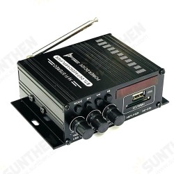 AK370 2*20W Digital HiFi Power Amplifier bluetooth 5.0 RCA USB SD Card Stereo Home Theater Car Audio Support FM Function with Remote Control AK370 2*20W Digital HiFi Power Amplifier bluetooth 5.0 RCA USB SD Card Stereo Home Theater Car Audio Support FM Function with Remote Control