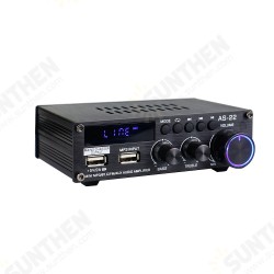 AS-22 Mini bluetooth Stereo Digital Amplifier 45W MAX RMS 300W Hi-Fi Class D 2 Channel Integrated Amp Power Amplifier AS-22 Mini bluetooth Stereo Digital Amplifier 45W MAX RMS 300W Hi-Fi Class D 2 Channel Integrated Amp Power Amplifier