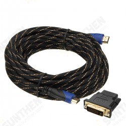 Braided HD Cable V1.4 1080P HD 3D for PS3 Xbox HDTV with DVI Connector Braided HD Cable V1.4 1080P HD 3D for PS3 Xbox HDTV with DVI Connector