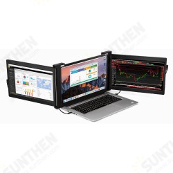 PD1303D Dual Portable IPS Monitor 13.3 inch HD 1920x1080 Support Different Screen for PC Laptop for PS4 for Xbox for Nintendo Switch Game Display Screen PD1303D Dual Portable IPS Monitor 13.3 inch HD 1920x1080 Support Different Screen for PC Laptop for PS4 for Xbox for Nintendo Switch Game Display Screen