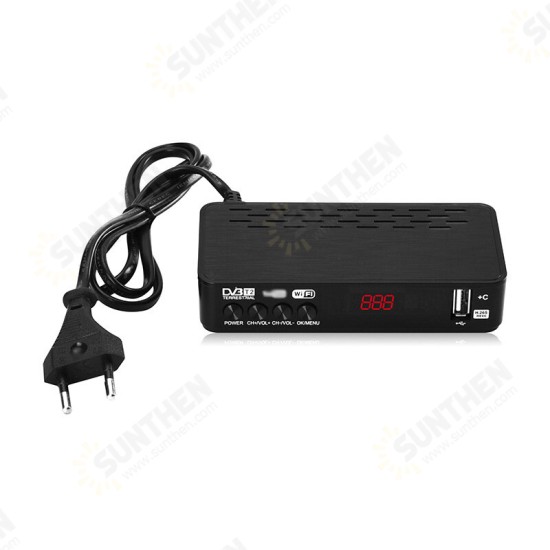 DVB-T2 DVB-C Digital Receiver TV Set-top Box H.265 HD 1080P IPTV USB WIFI YouTube Tuner Signal Receiver