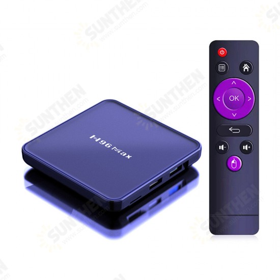 H96 MAX V12 Android 12 Tv Box 2G+16GB Wifi 2.4G&5G 4K Hd Media Player Google Play Bluetooth 4.0 Fast Set top box