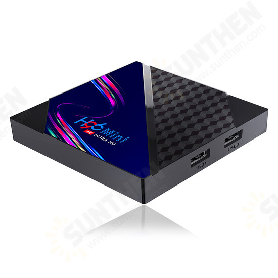 H96 Mini V8 RK3228A DDR3 2GB RAM eMMC 16GB ROM Android 10.0 4K HD TV Box Support TikTok TV Control 2.4G Wifi Widewine Level1 HEVC H.265 VP9 Video Decoding