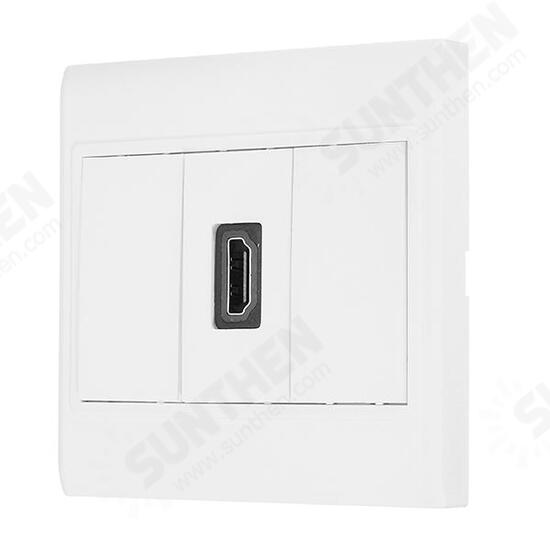 HD 1.4 Wall Plate with Angle Side Female to Female Connector