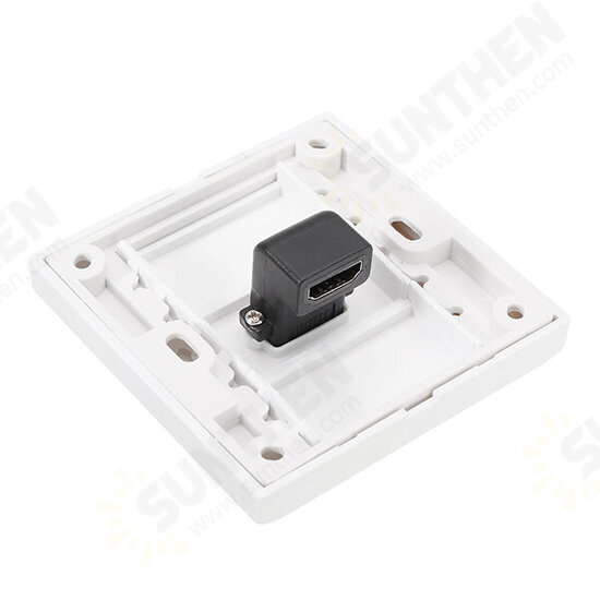 HD 1.4 Wall Plate with Angle Side Female to Female Connector