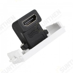 HD Female to Female Connector with 90 Degree Angle Side HD Wall plate HD Female to Female Connector with 90 Degree Angle Side HD Wall plate