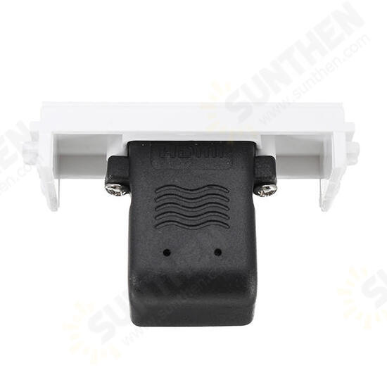 HD Female to Female Connector with 90 Degree Angle Side HD Wall plate