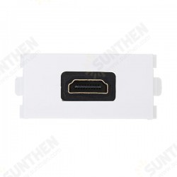 HD Female to Female Connector with 90 Degree Angle Side HD Wall plate HD Female to Female Connector with 90 Degree Angle Side HD Wall plate