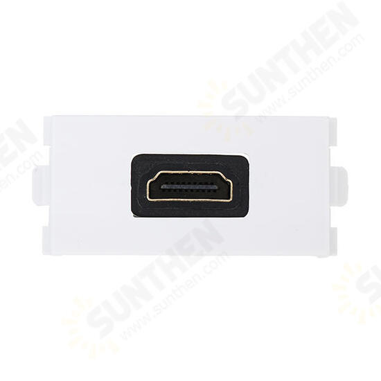 HD Female to Female Connector with 90 Degree Angle Side HD Wall plate