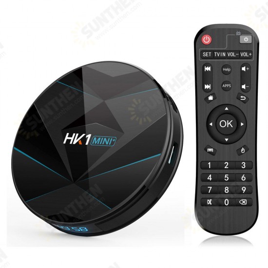 HK1 Mini Plus RK3318 4GB DDR3 RAM 64GB ROM 5G WIFI bluetooth 4.0 Android 9.0 H.265 VP9 TV Box