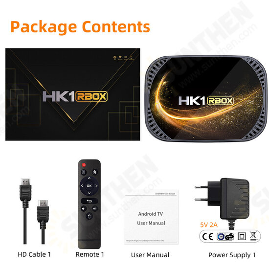 HK1 RBOX X4S Amlogic S905X4 Quad Core 4GB RAM 128GB ROM Android 11.0 HD 8K H.265 2.4G 5G WIFI bluetooth Smart TV Box Youtube Netflix