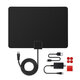 TV Antenna Indoor TV Antenna Ultra-thin Amplified 50-mile digital HDTV antenna with amplifier signal amplifier and 16.5-foot cable, digital DVB-T and analog TV signals