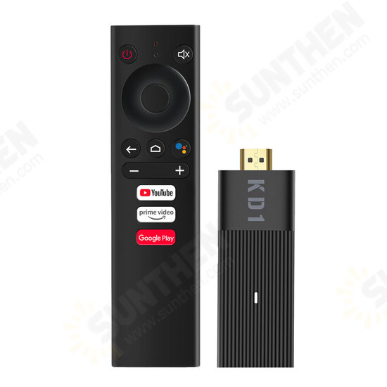 KD1 TV Stick Amlogic S905Y2 2GB RAM 16GB ROM BT4.2 2.4G 5G WiFi Android 10 ATV OS 4K HDR10 Streaming Media Player