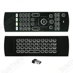 MX3 Wireless QWERTY White Backlit 2.4GHz Keyboard Air Mouse For TV Box MINI PC MX3 Wireless QWERTY White Backlit 2.4GHz Keyboard Air Mouse For TV Box MINI PC