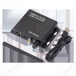 Digital Fiber Coaxial to Analog RAC AUX 3.5 Bluetooth 5.0 Receiver Signal Adapter Converter With USB Port for Headphone Speaker Audio U Disk Digital Fiber Coaxial to Analog RAC AUX 3.5 Bluetooth 5.0 Receiver Signal Adapter Converter With USB Port for Headphone Speaker Audio U Disk