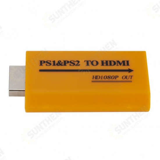 PS1 PS2 To HDMI Converter Adapter 1080P Output USB Cable for Sony PS1 PS2 Game Console